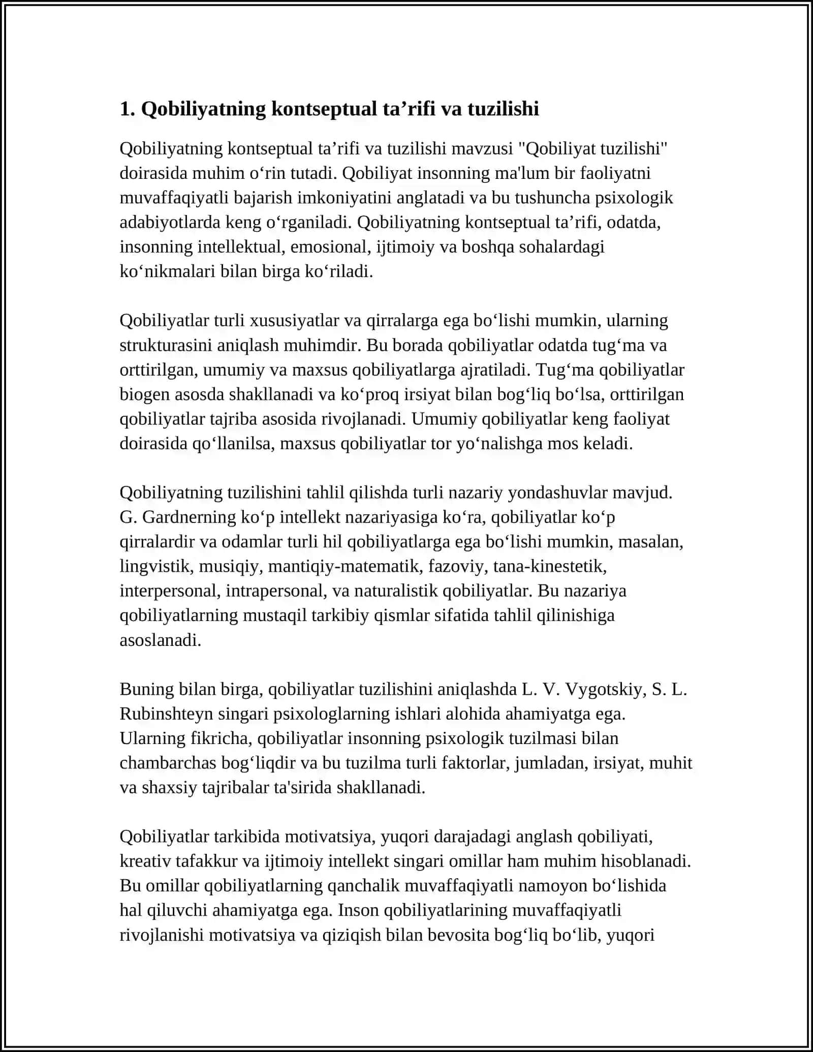 QOBILIYAT TUZILISHI REFERAT 3