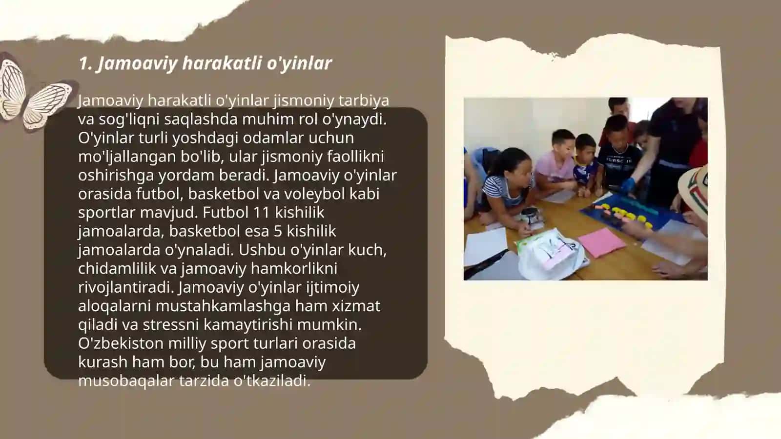 Jamoaviy harakatli o'yinlar 3