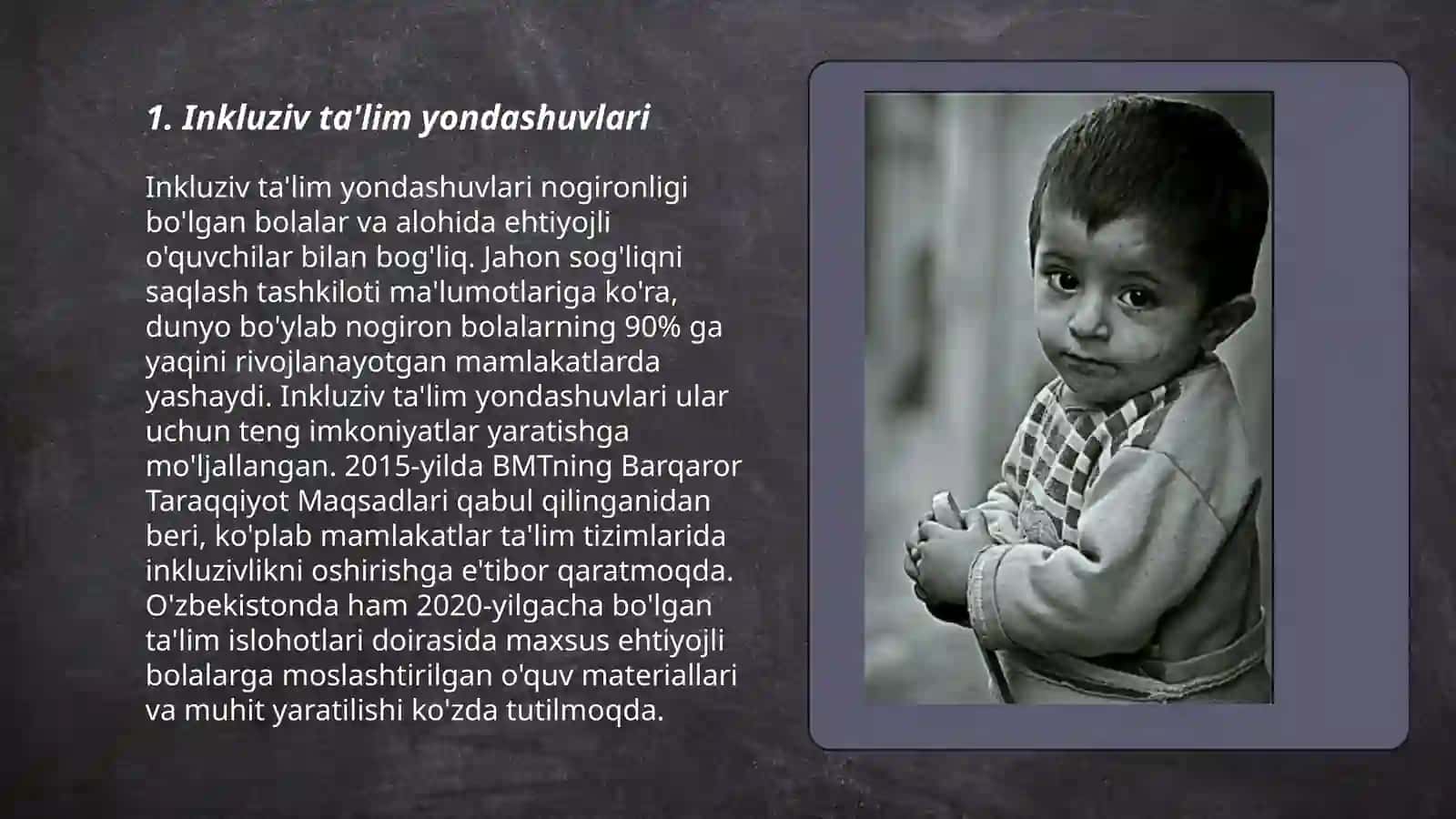 Inkluziv ta'lim yondashuvlari 3