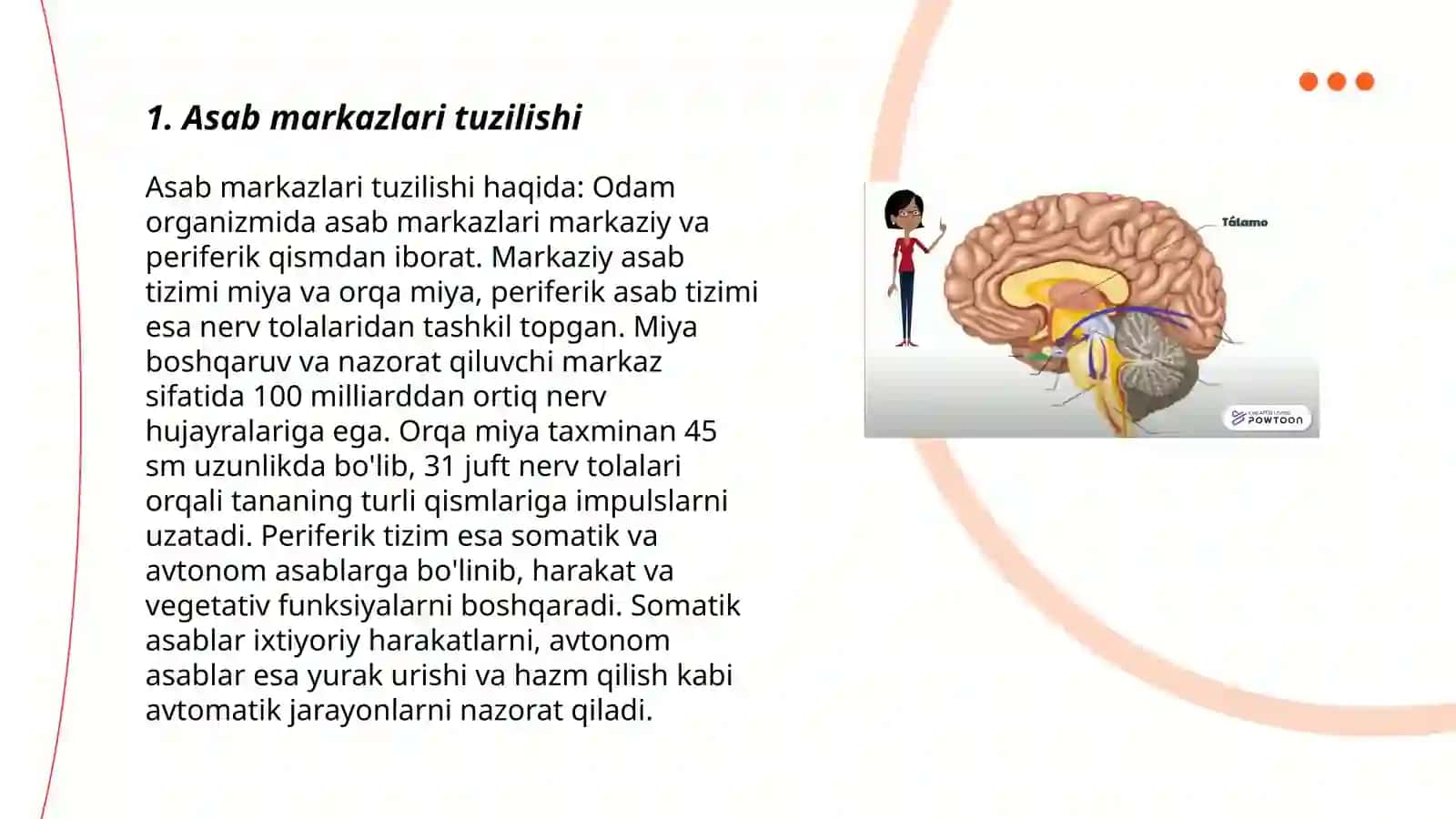 Asab markazlari xossalari 3