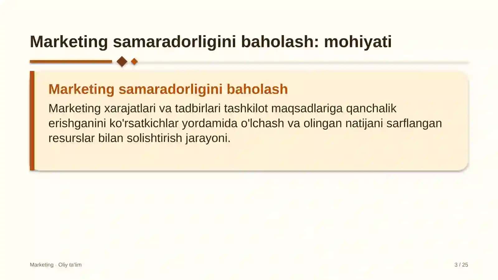 ulgurji bozorlarda marketing samaradorligini baholash 4652 3
