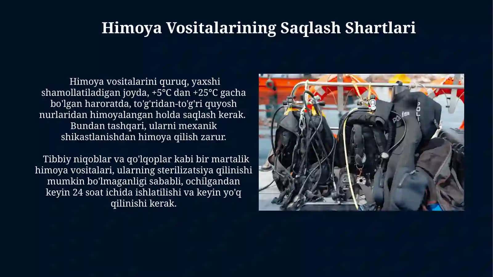Himoya Vositalaridan Foydalanish Qoidalari 3