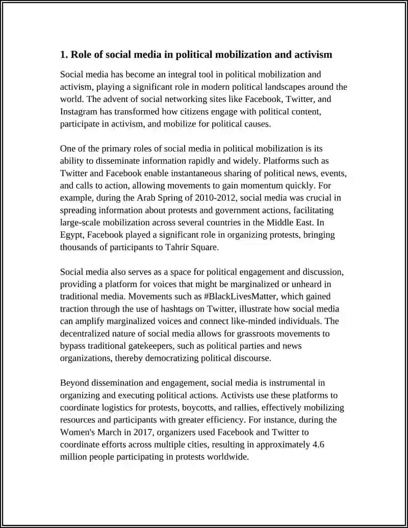 THE ROLE OF SOCIAL MEDIA 3