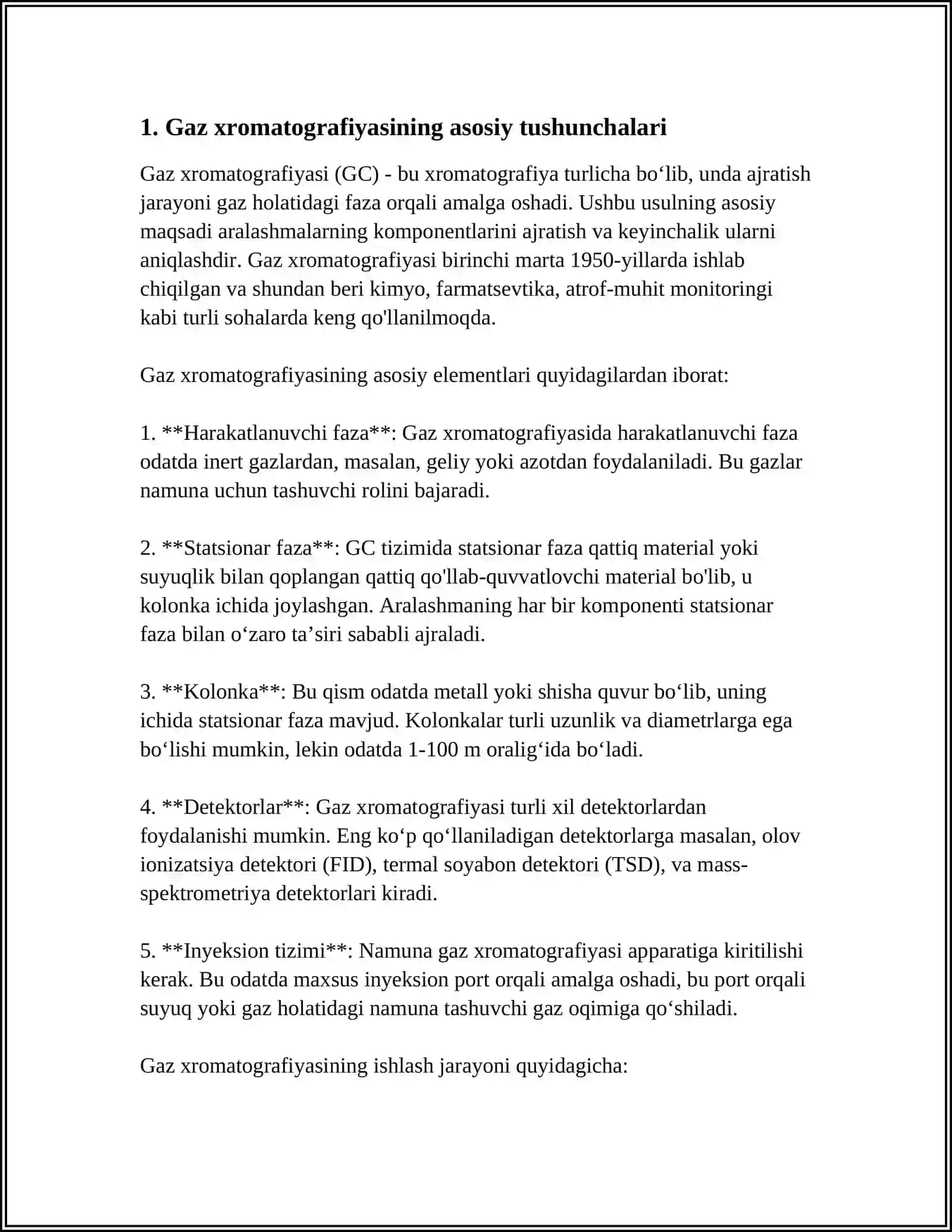 GAZ, SUYUQLIK VA GAZ-SUYUQLIK XROMOTOGRAFIK USULLARI 3