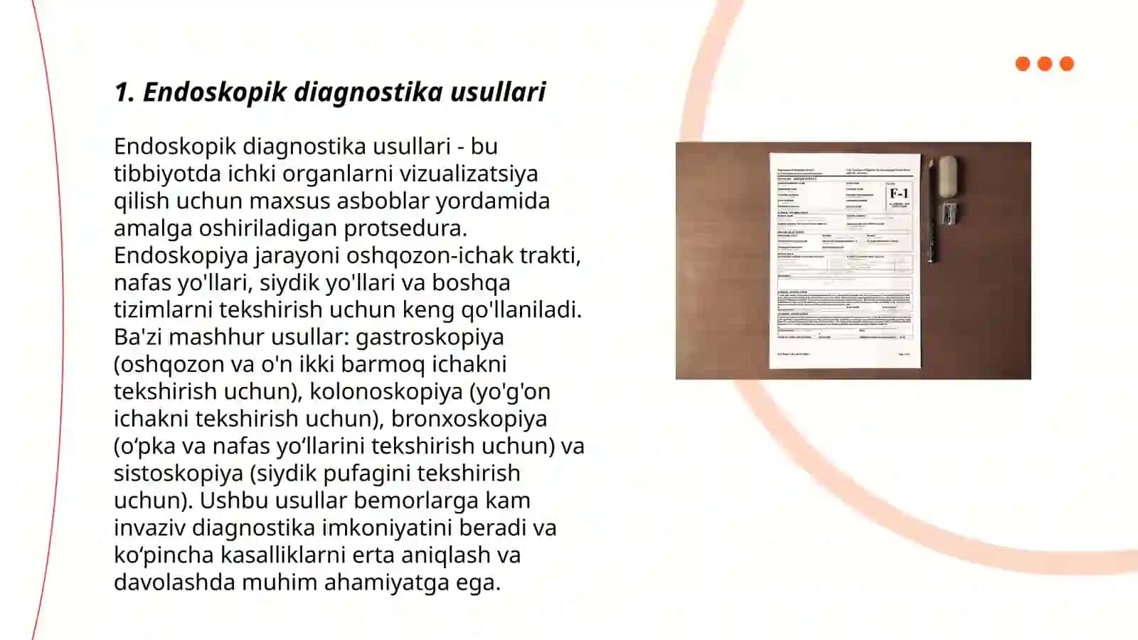 Tibbiyotda endoskopik usullarining qo'llanilishi 3