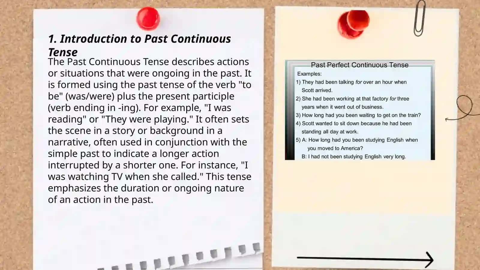 Past continuous tense 3