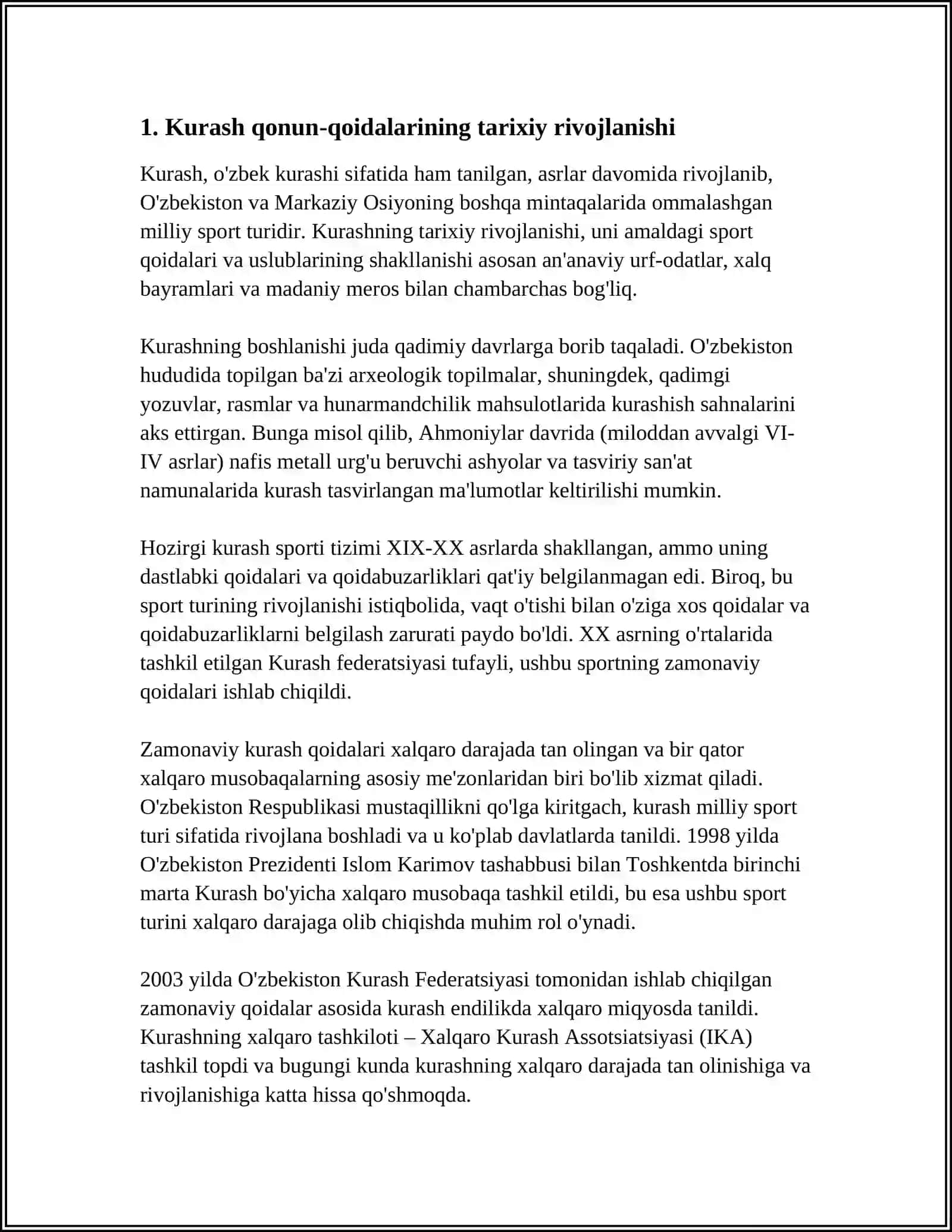 KURASH QONUN QOIDASI 3