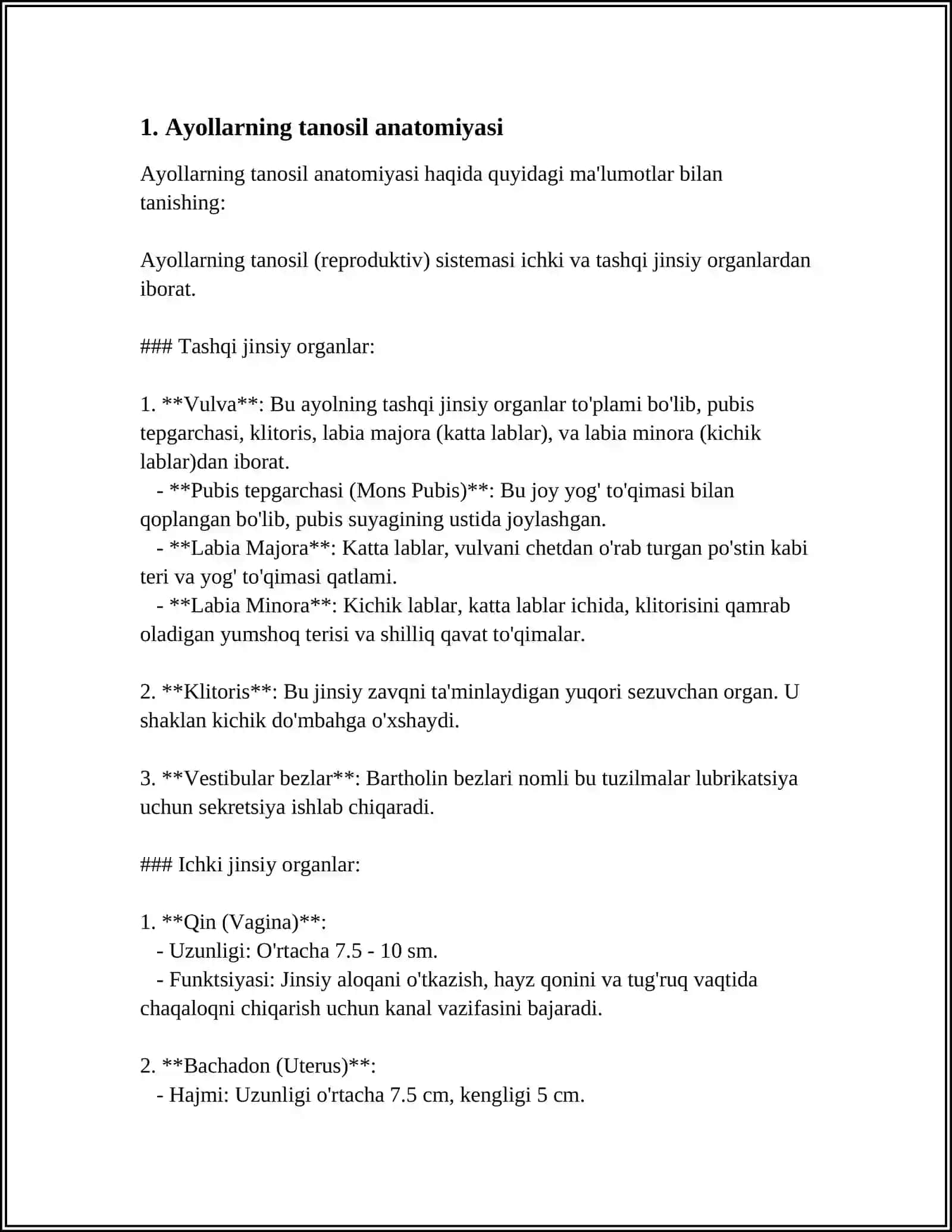 Ayollarning tanosil azolari 3