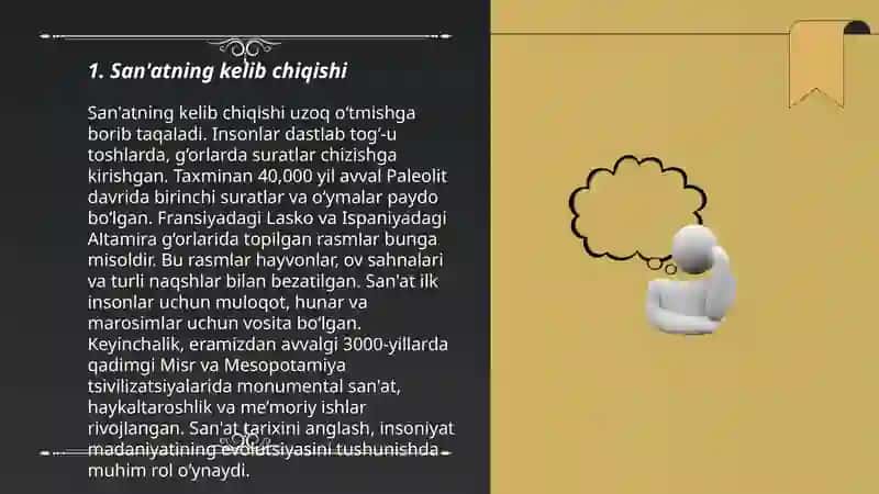 Sanʼat. Uning turlari va estetik mohiyati 3