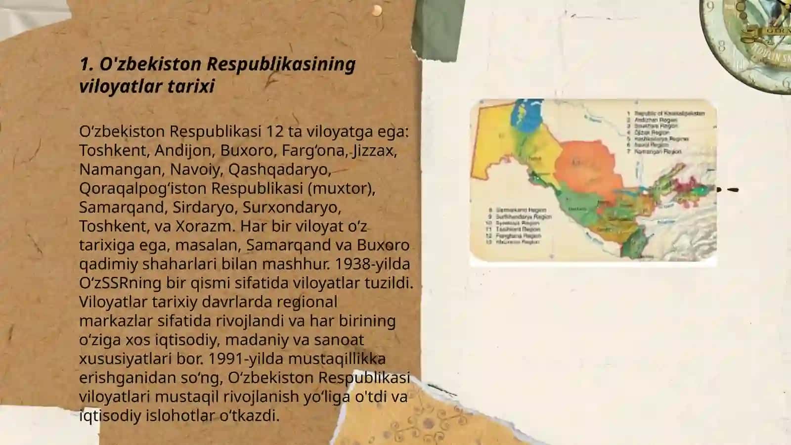 O'zbekiston Respublikasida viloyatlar tarixi 3