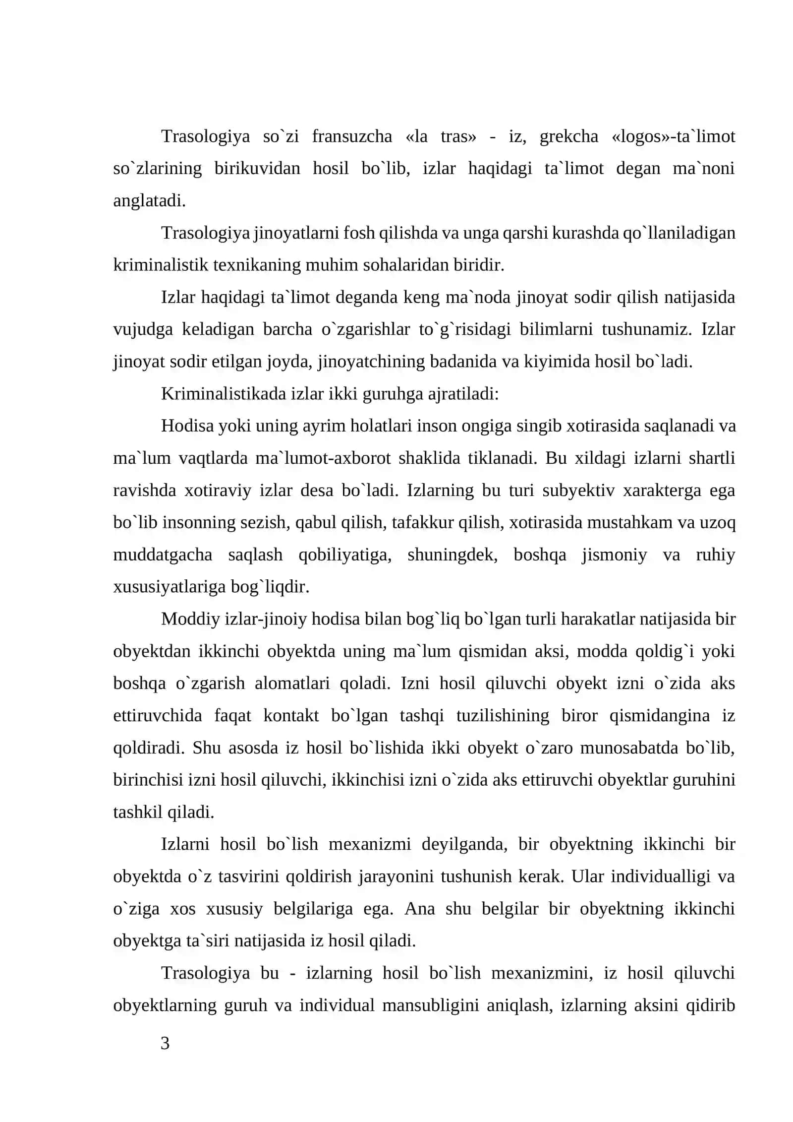 Kriminalistik trssalogiya 3