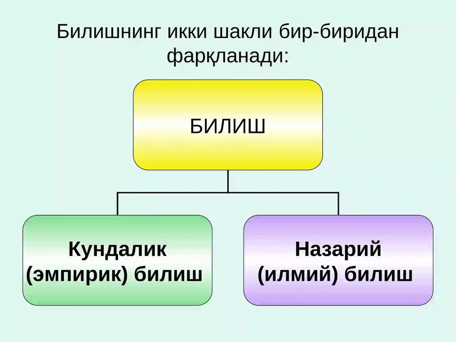 Билишнинг мазмун ва моҳияти 3