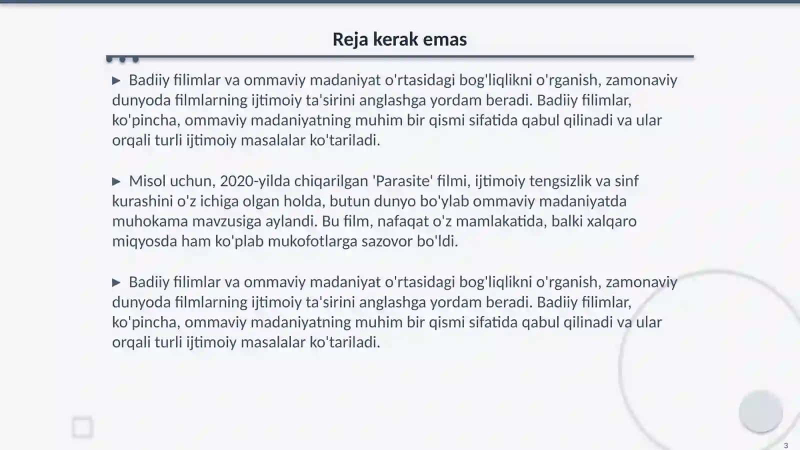 Badiiy filimlar va ommaviy madaniyat 3