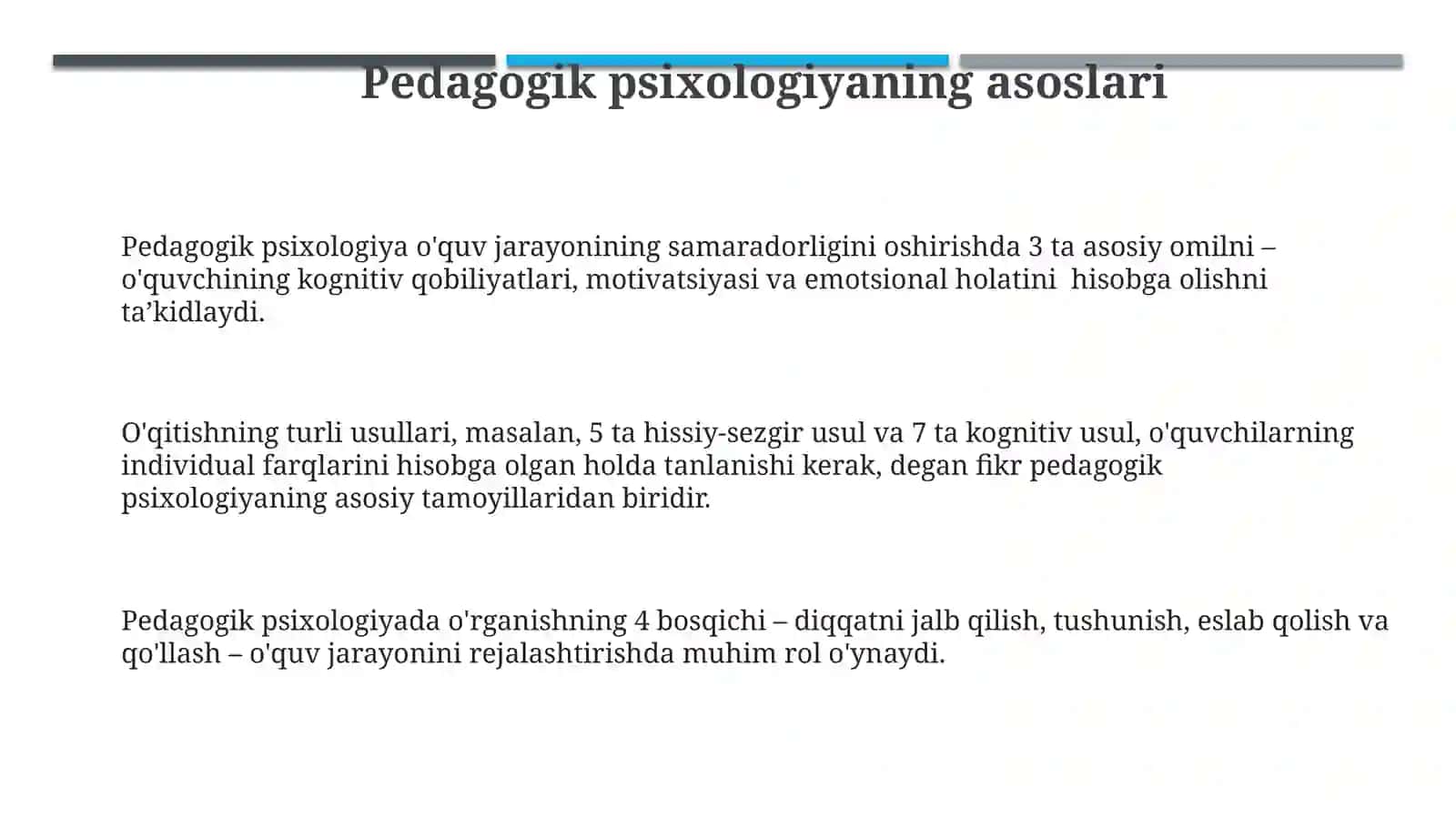 Pedagogik psixologiyada asoslar 3