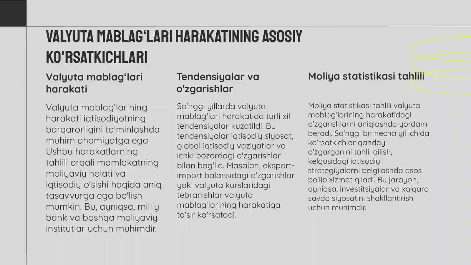 Valyuta mablag‘lari harakatining tahlili 3