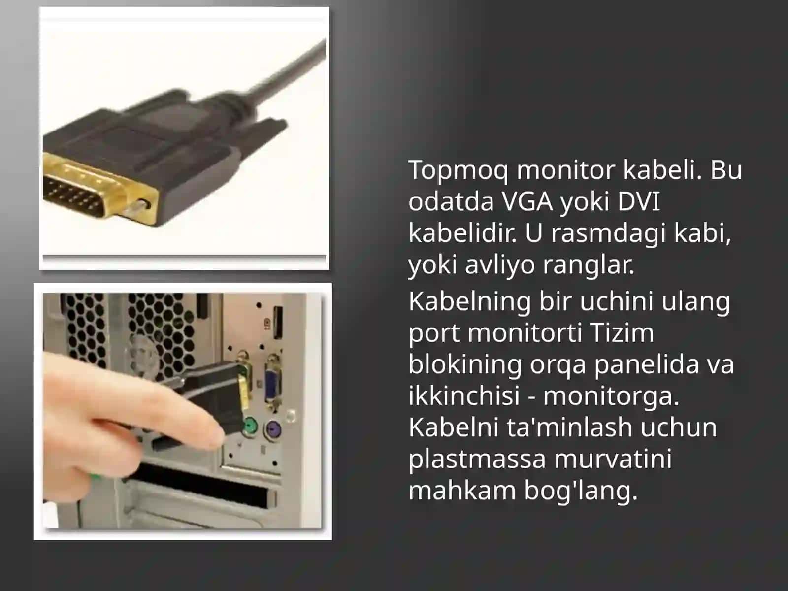 Monitor va Tizim 3