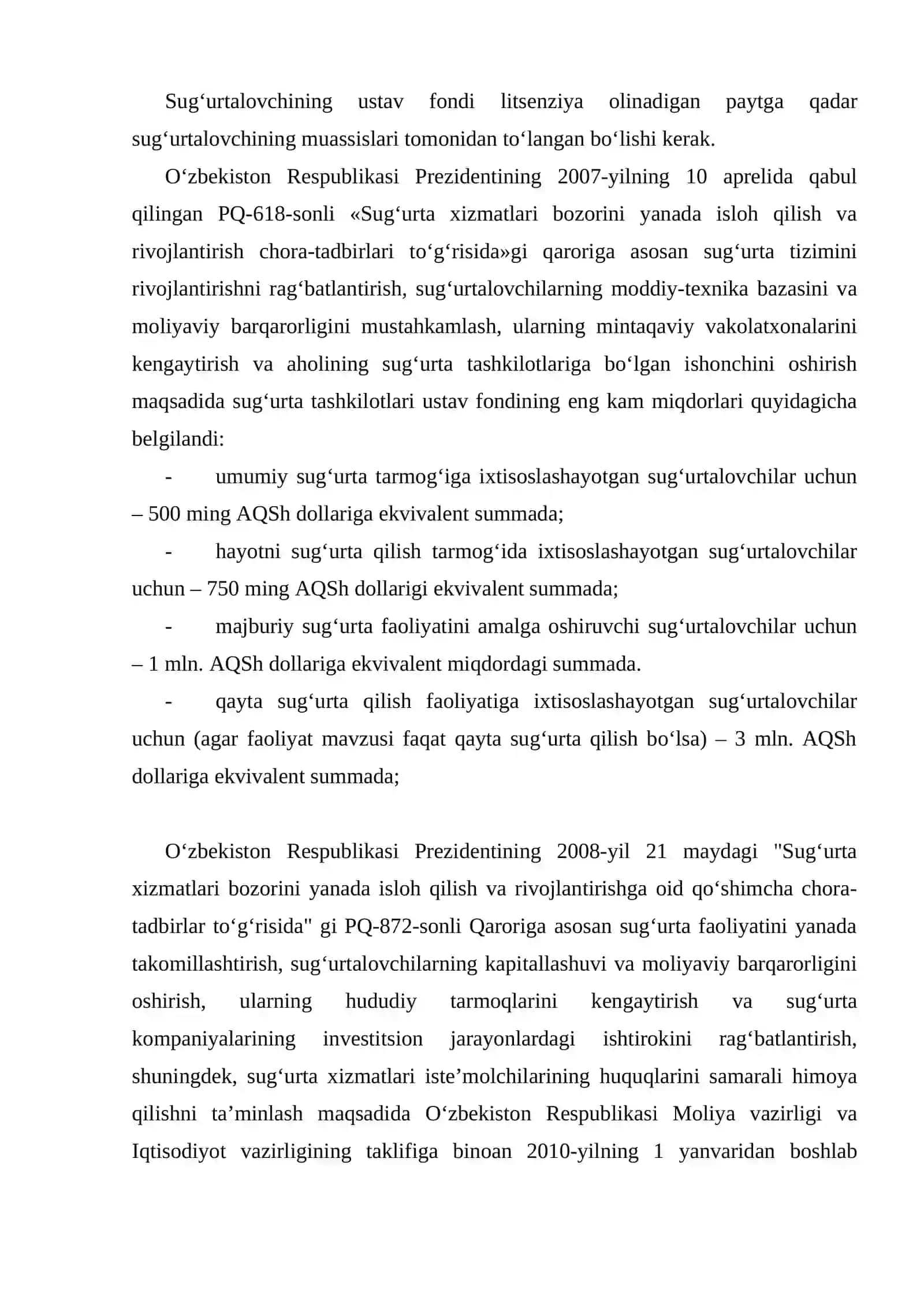 Sug‘urta kompaniyasining tashkiliy asoslari 3