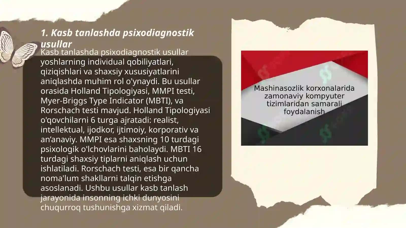 Kasb tanlashda psixodiagnostik tatqiqotlar 3
