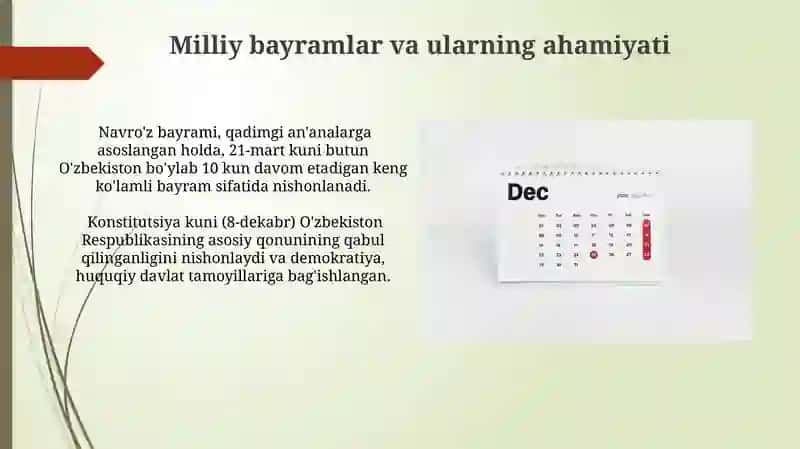 Milliy bayramlar va ularning ahamiyati 3