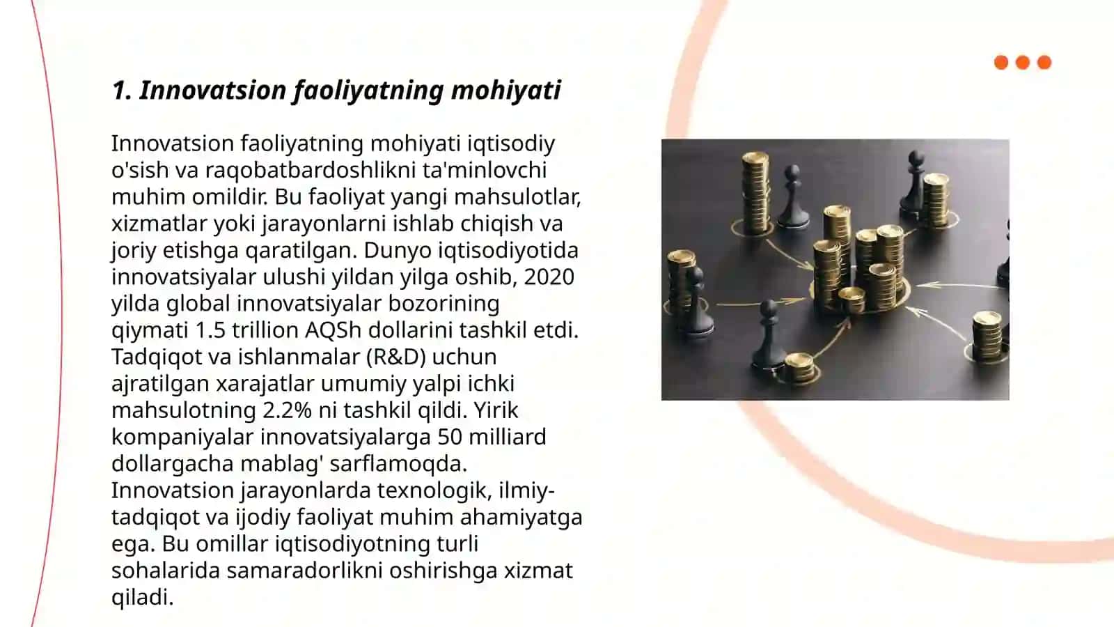 Innovatsion faoliyatni moliyalashtirish yoʻllari 3
