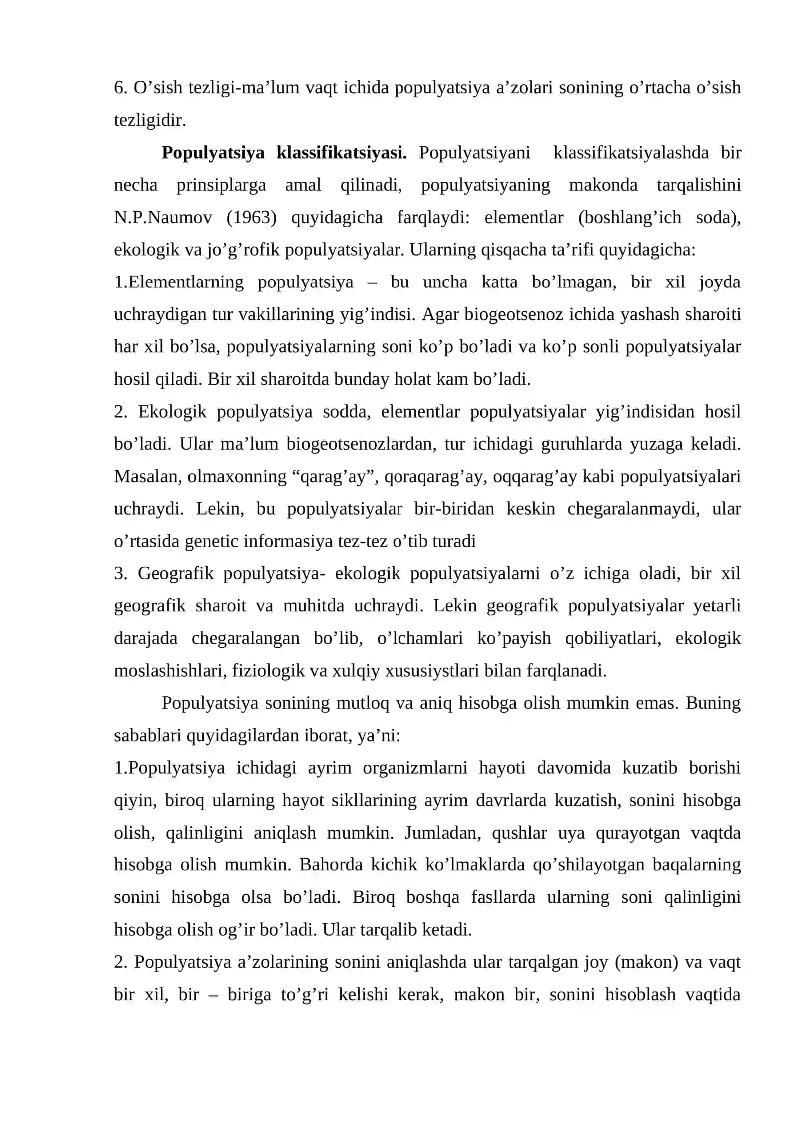 Populyatsiya ekologiyasi 3