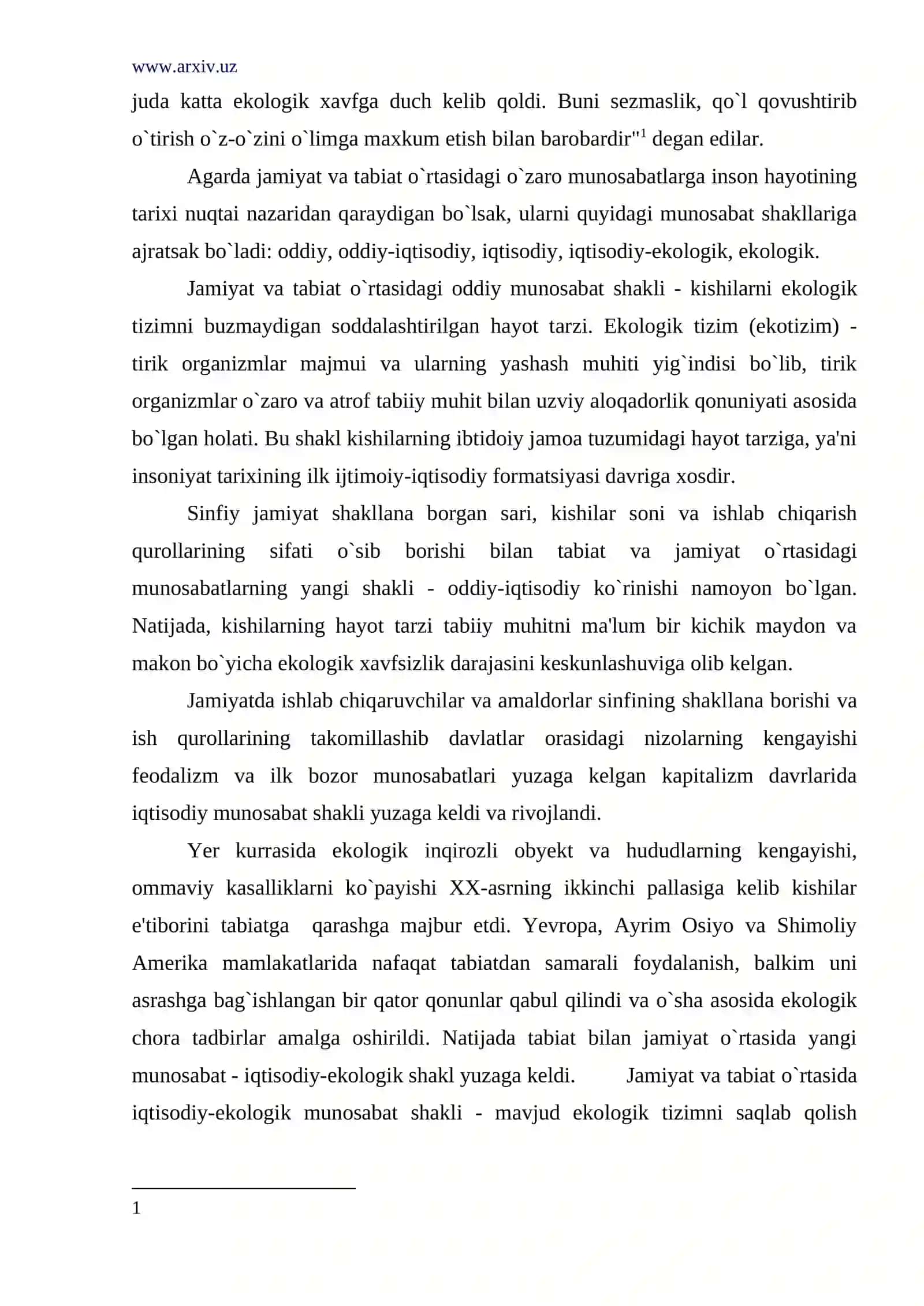 Tabiat va jamiyat munosabatlari 3