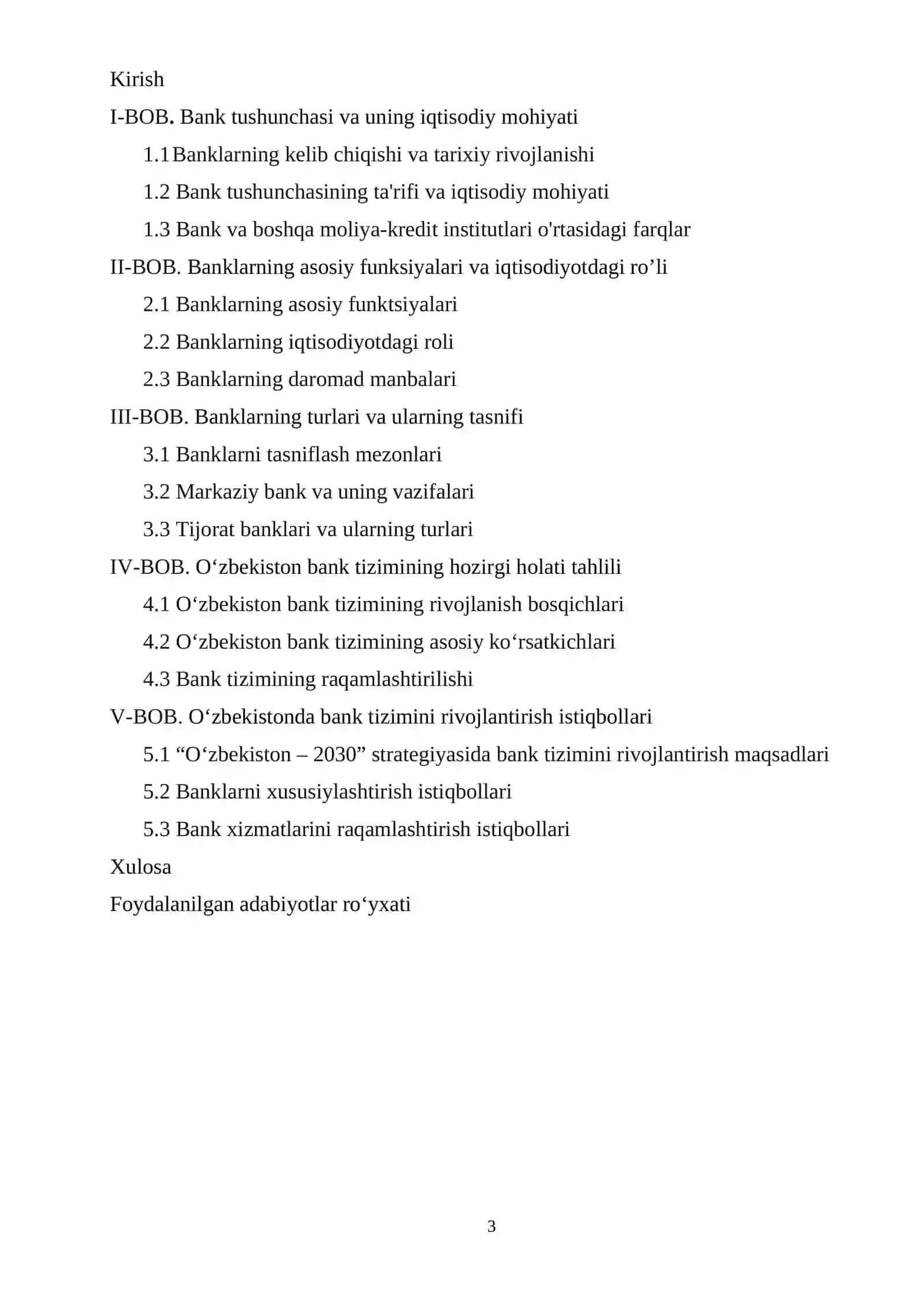 Banklarning iqtsodiy mazmuni va vazifalari 3