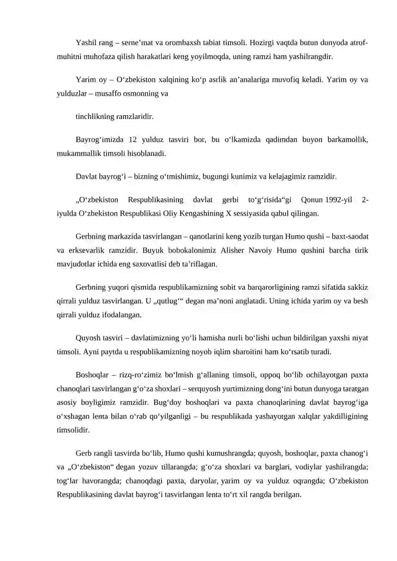 O‘zbekiston Respublikasi davlat bayrog‘i 3