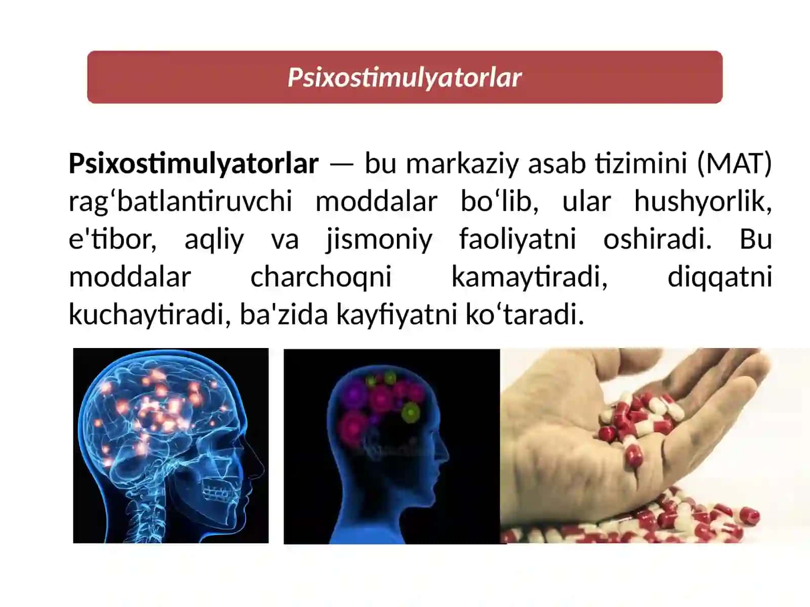 Psixostimulyatorlar va Nootropvositalar 3