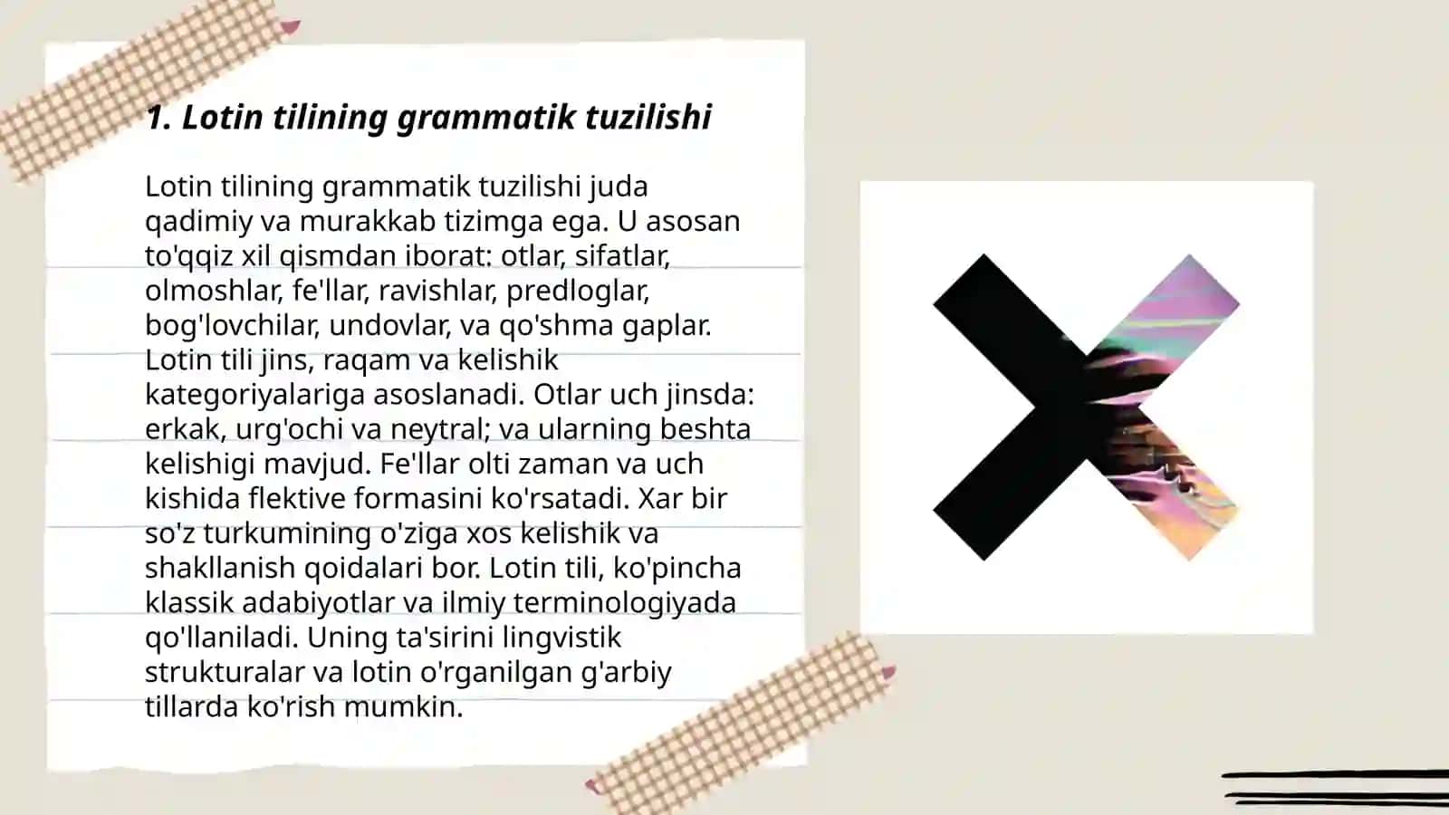Lotin tili gaplarining strukturasi 3
