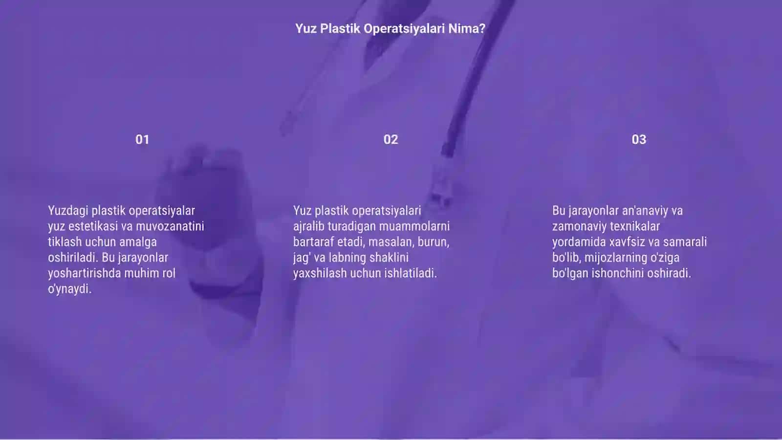 Yuzdagi plastik aperatsiyalar haqida tushuncha 3