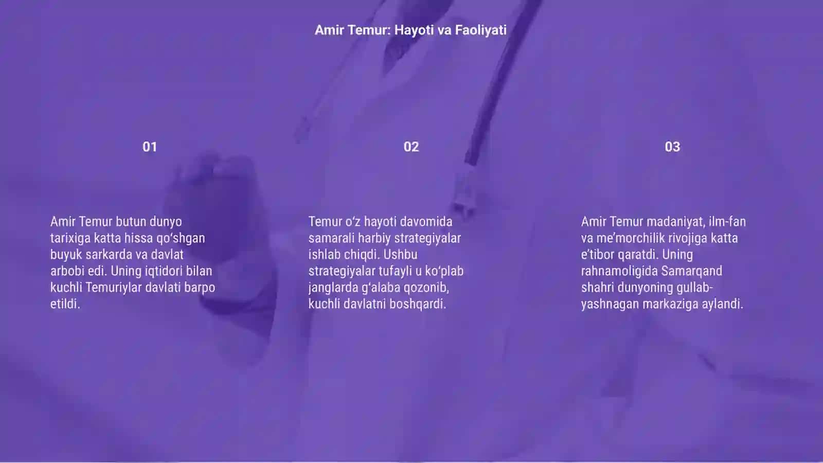 Amir Temur: Hayoti va Faoliyati 3