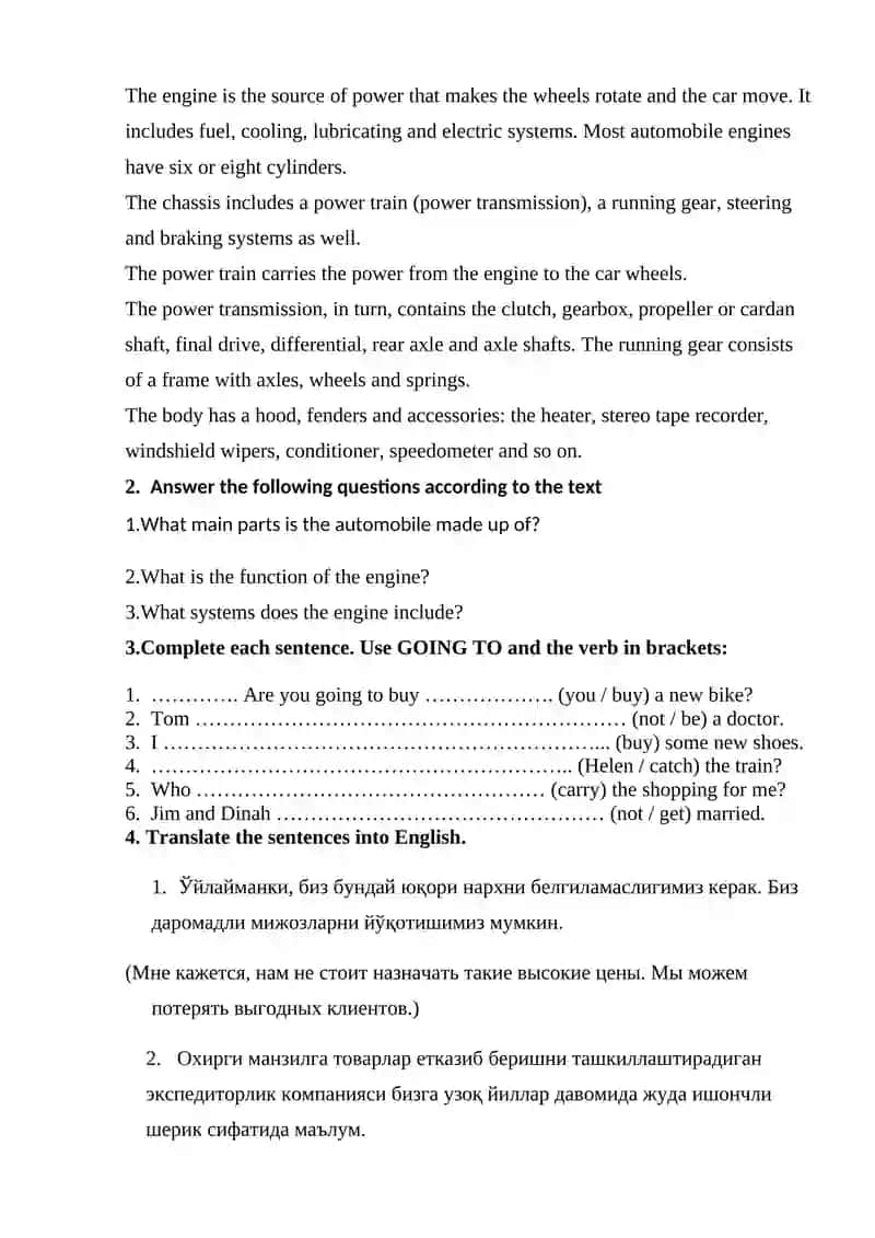 Automobile Transportation and Road Transport 3