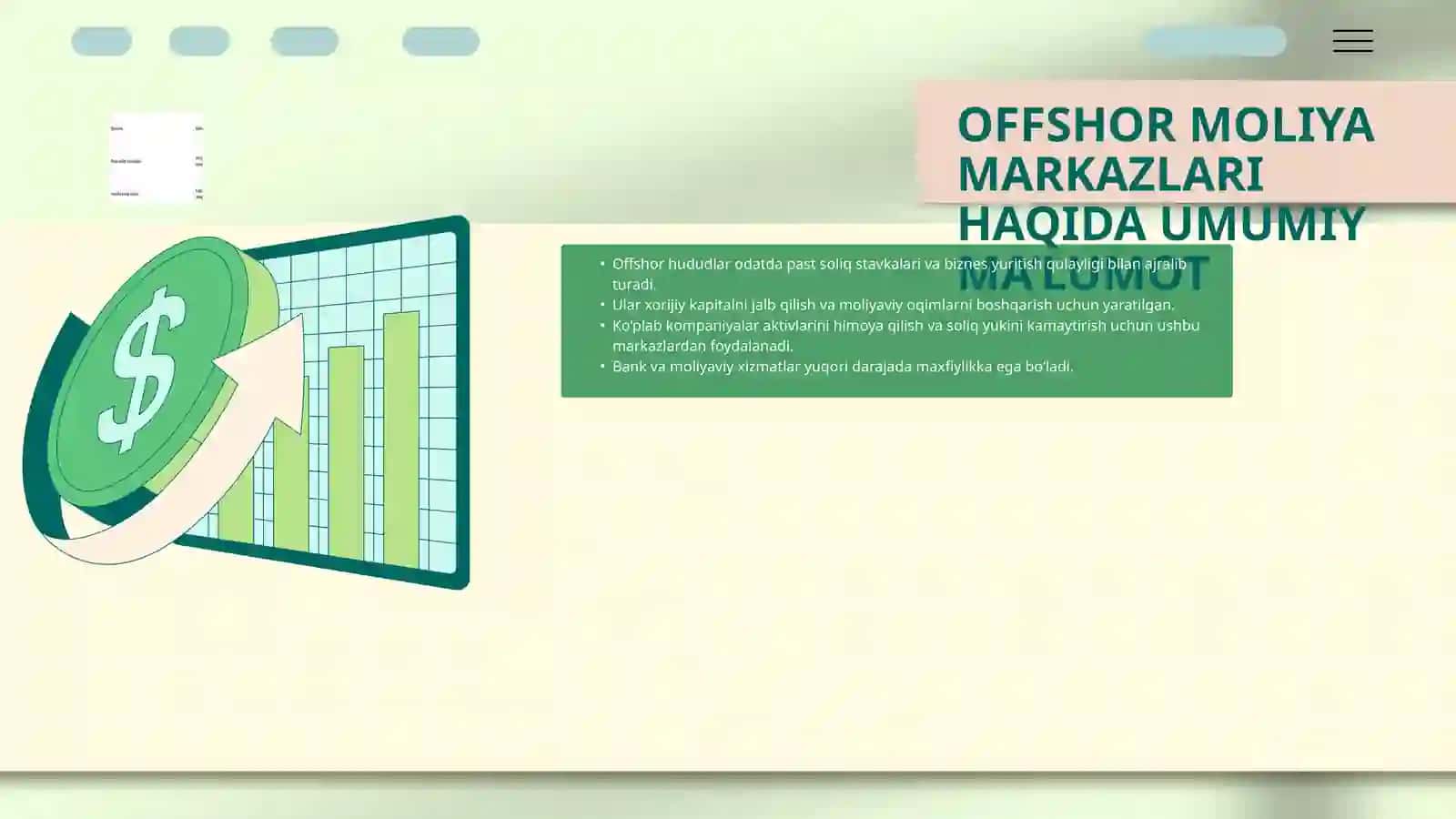 OFFSHOR MOLIYA MARKAZLARINING XALQARO MOLIYADAGI ROLI 3