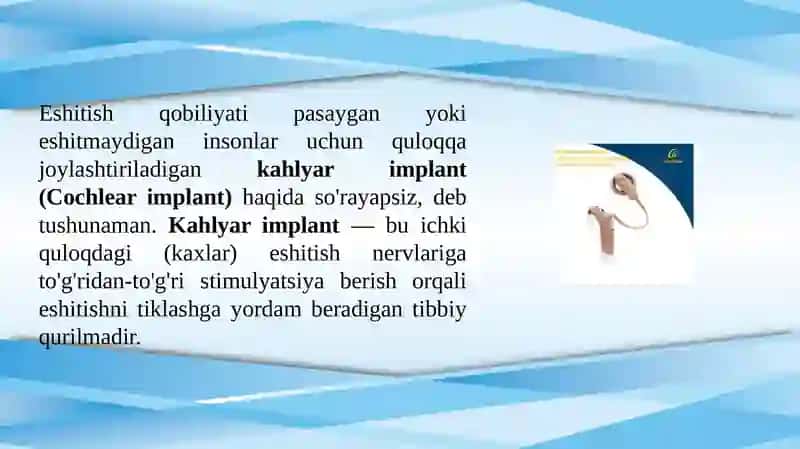 KAHLYAR IMPLANT TAQDIMOTI 3