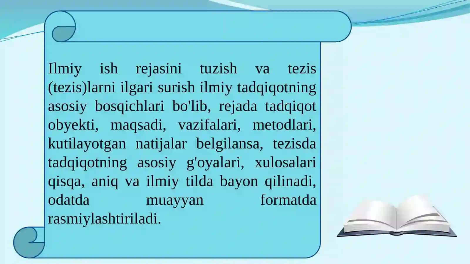ILMIY ISH REJASINI TUZISH 3