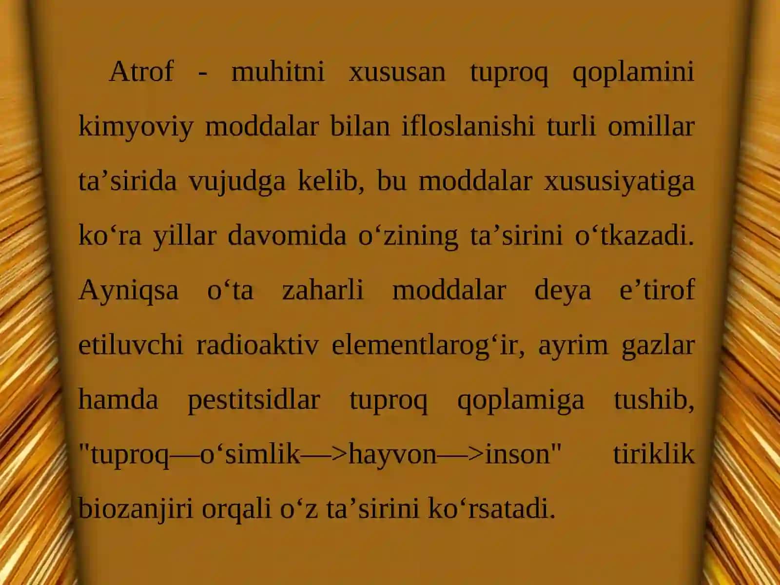Tuproqning ifloslanish manbalari 3
