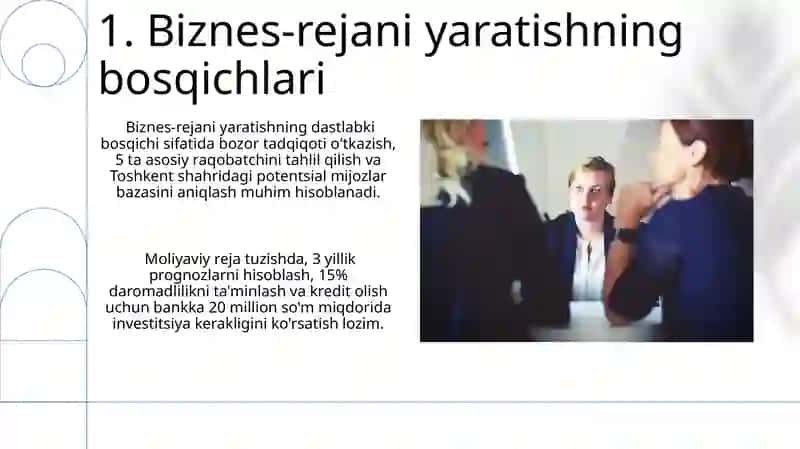 Biznes reja yaratish 3