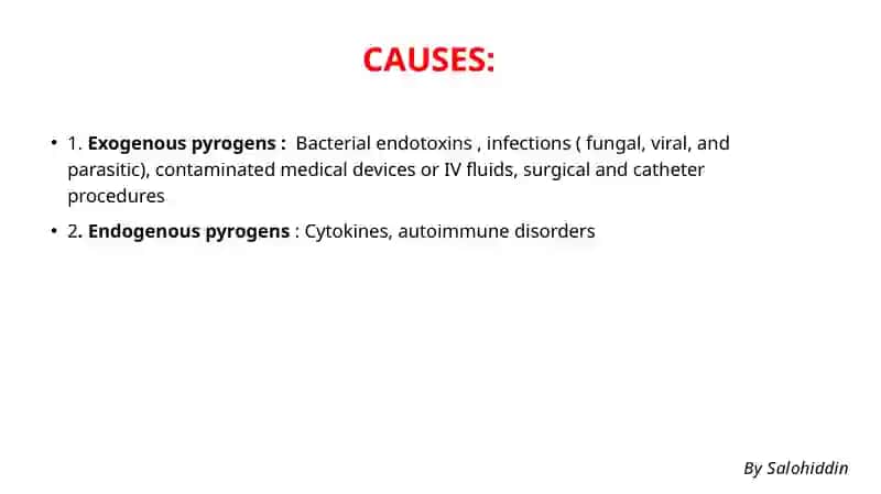Pyrogen Reactions: Causes, Clinical Image, Diagnostic Approach, and First Aid 3
