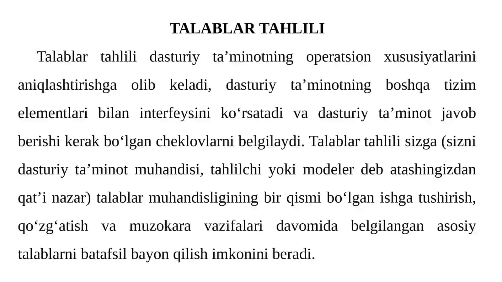 Talablarni modellash: Ssenariyga asoslangan metodlar 3