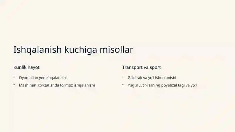 Ishqalanish kuchi va Og'irlik markazi 3