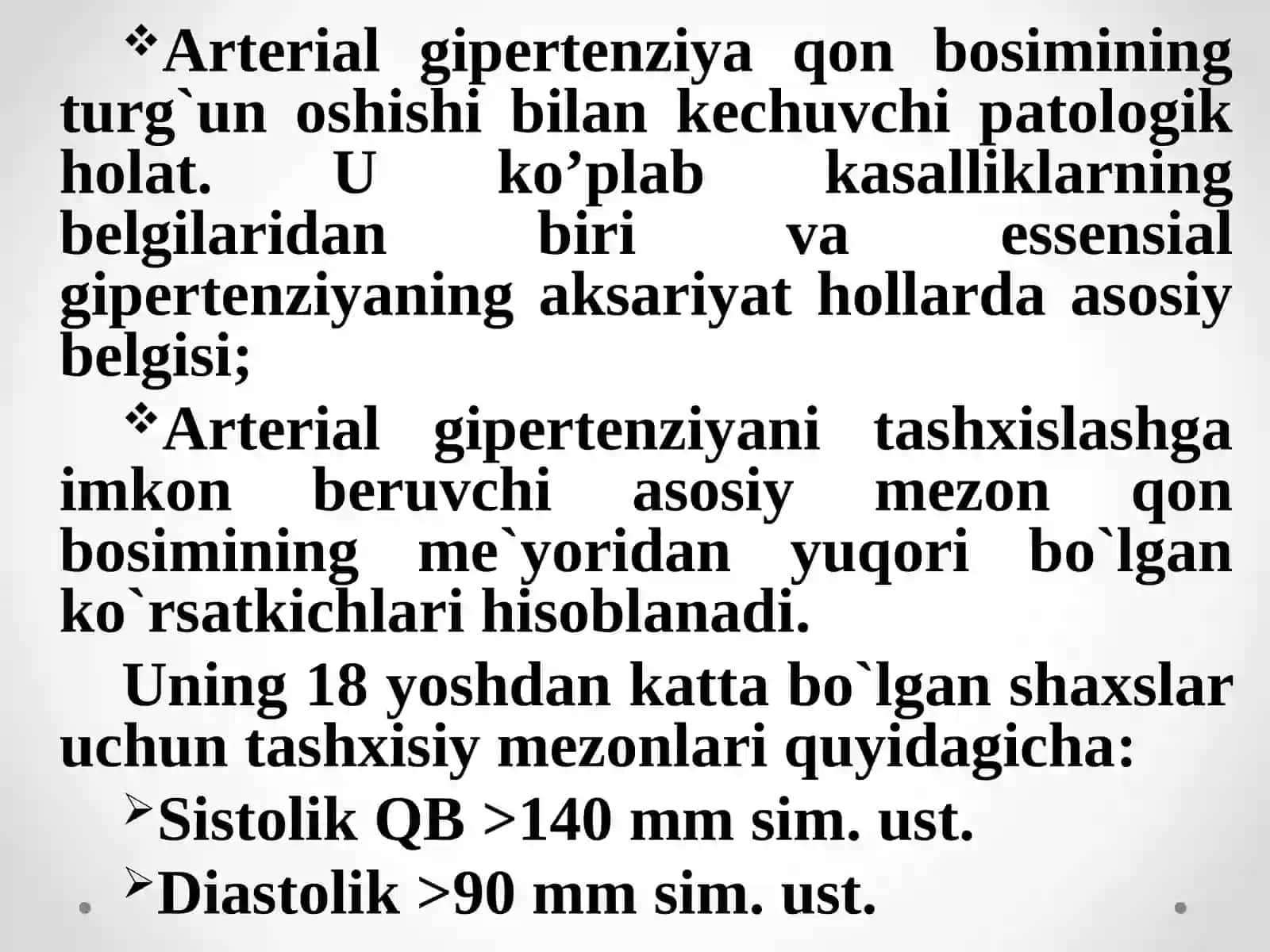 Bakirova Ruxshona - Gipertoniya Kasalligi 3