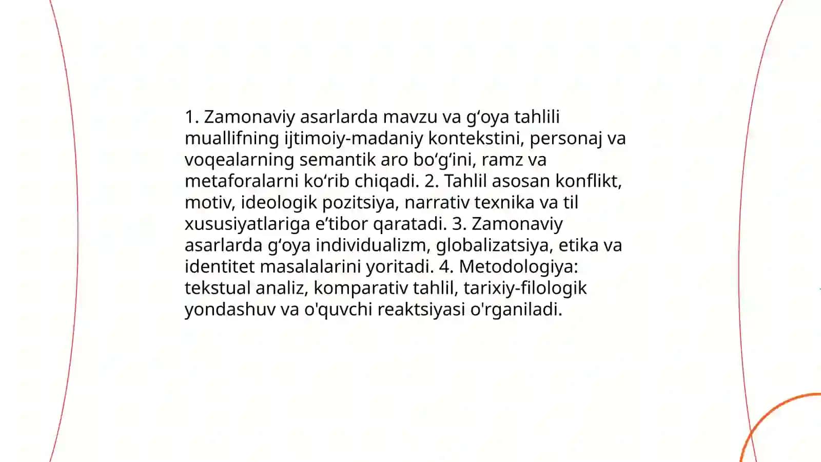 Zamonaviy asarlar tahlili 3