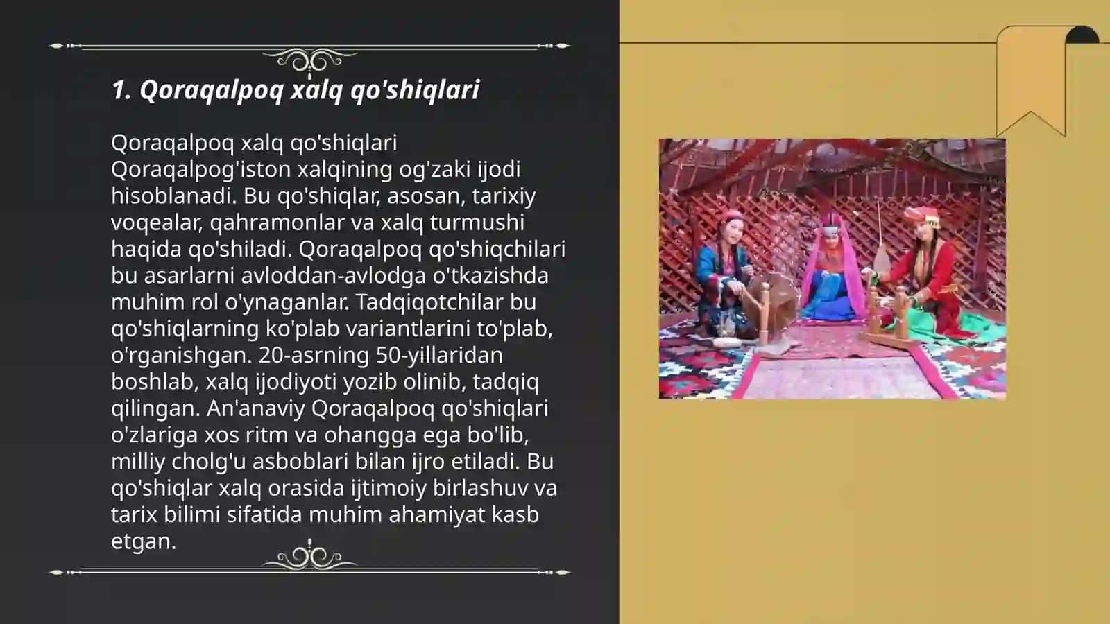 Qoraqalpoq xalq musiqa an'analari 3