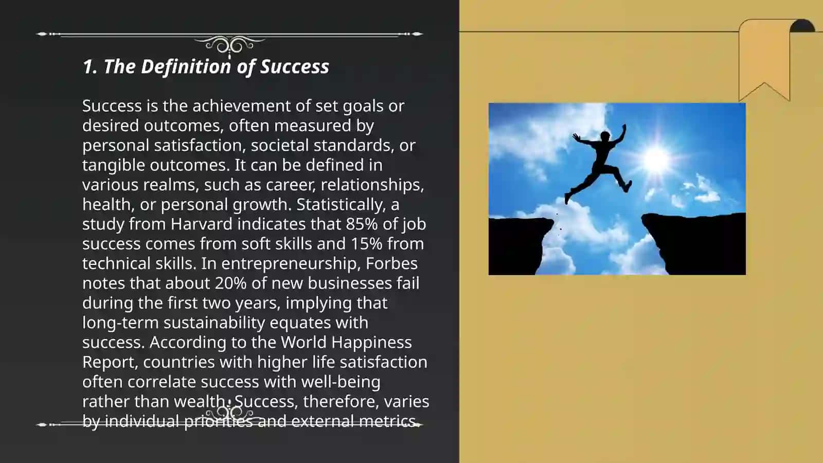The role of success 3