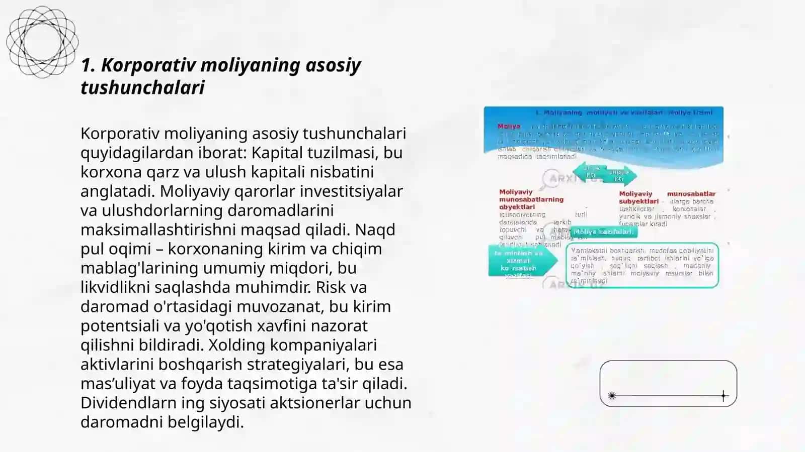 Korporativ moliya va uning mazmun - mohiyati 3