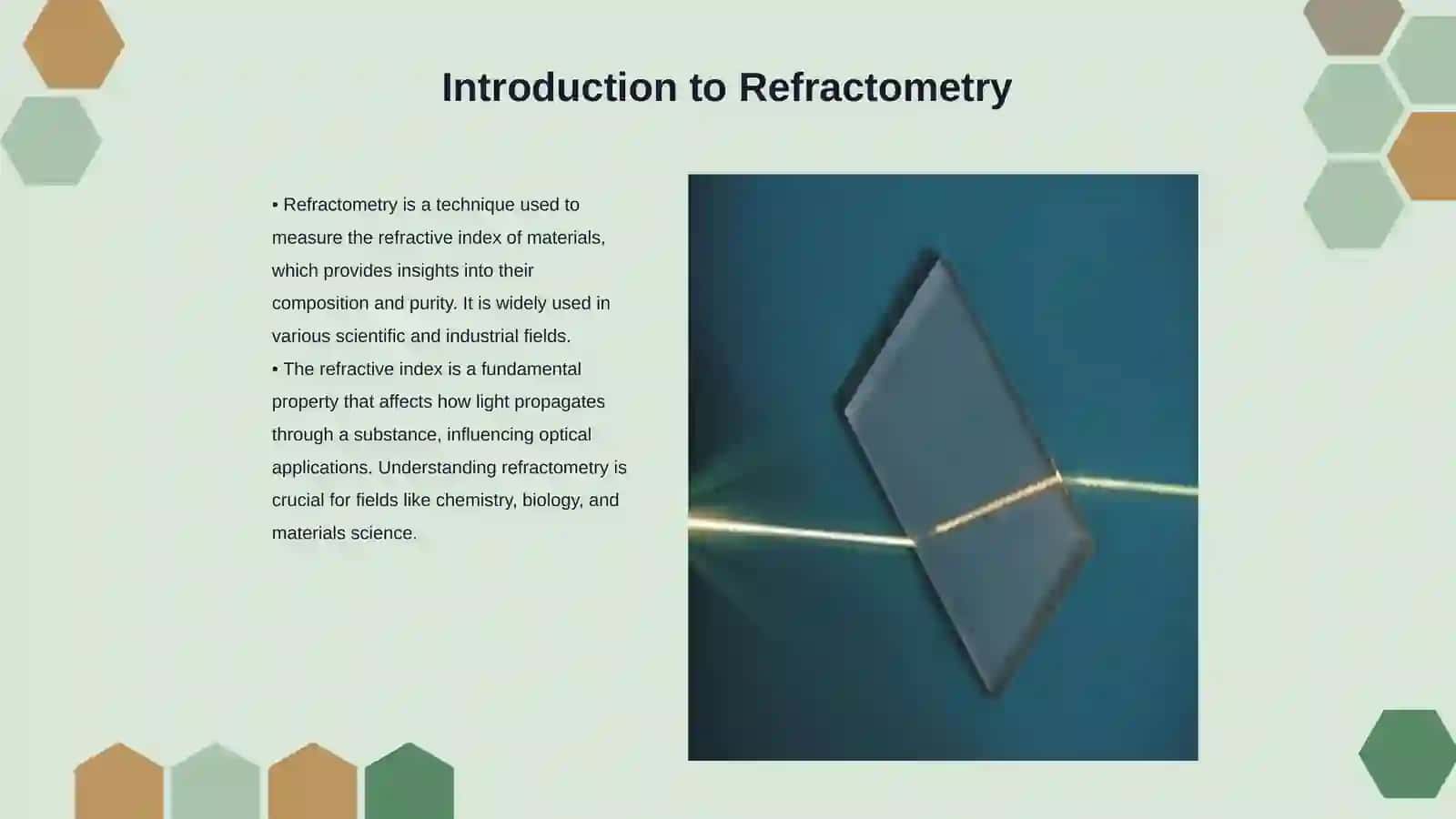 Refractometry Origin Applications, Role Today 3