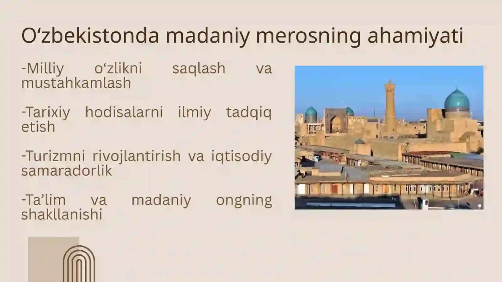 O`zbekistonda madaniy ob`ektlar va ularning tasnifi 3