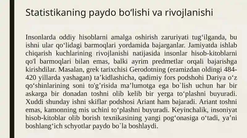 Statistika fanining predmeti va uslubi 3