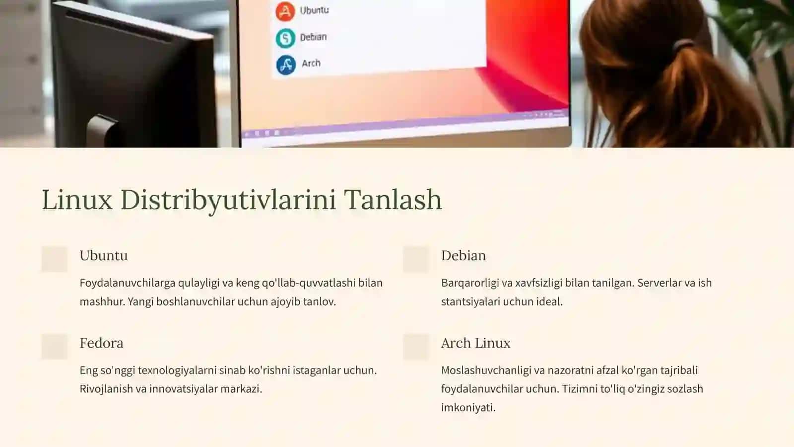 Linux OS: O'rnatish va Konfiguratsiya Qilish 3